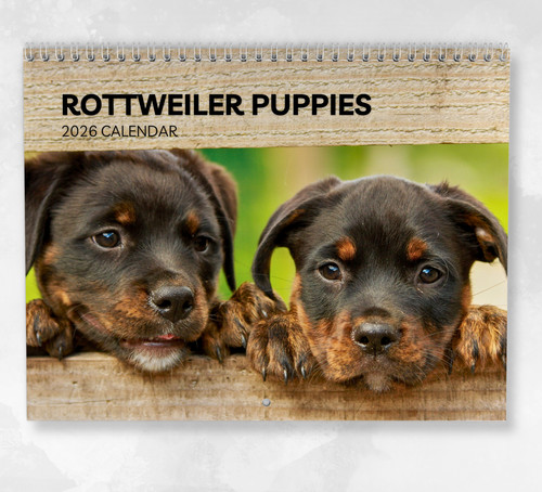 Rottweiler puppies calendar - rottweiler,