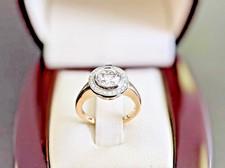 Anello donna aureola taglio