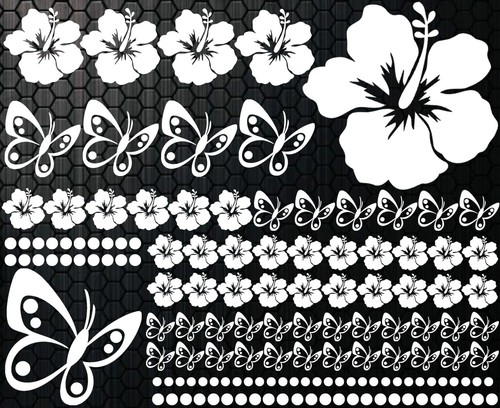 Pezzi adesivi auto - auto, fiori