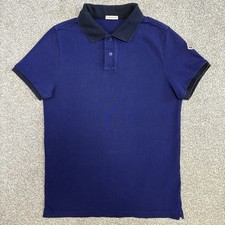 Polo Moncler blu taglia small