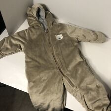 Carter's Pram Hooded Hand & Feet Cover Bunting Tan Soft Plush Baby Bear