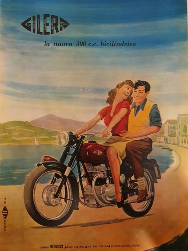Gilera moto 1955 - 1955, cm.