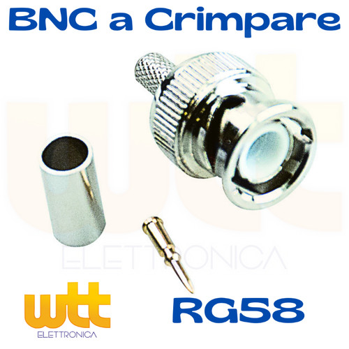 Connettore spina bnc maschio - bnc,