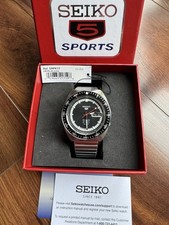 Orologio Seiko 5 Sports SRPK17 55° Anniversario Edizione Limitata 61-5D Uomo Nero