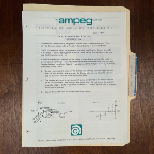 Ampeg vintage vari - , manuali