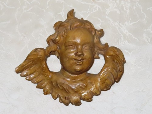 Statua legno putto - ",