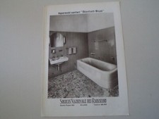 advertising Pubblicità 1940 APPARECCHI SANITARI IDEAL STANDARD
