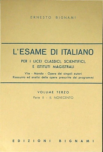 Esame italiano volume - di,