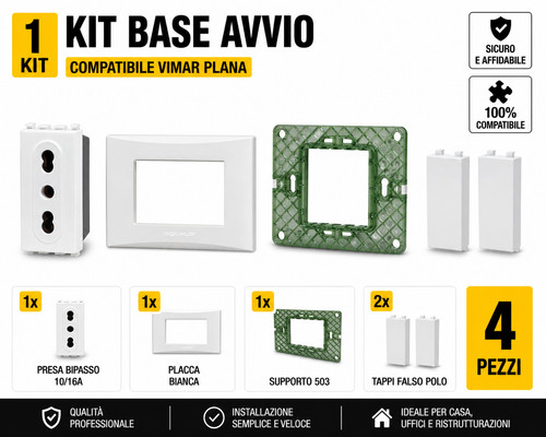Kit presa completa vimar - kit,
