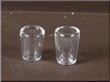 Miniatura Bicchieri in vetro 10x13 mm per presepe 1Pz