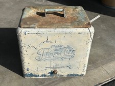 Vintage Progress Refrigerazione PEPSI COLA anni 50 metallo zincato FRESCATORE ricambi riparazione