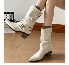 Korean Cowhide Leather Pointed