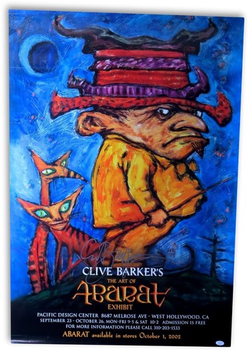 Poster clive barker - poster, firmato