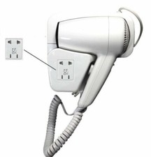 Phon Asciugacapelli da Parete Muro Albergo Hotel Bagno Alberghi Spogliatoi