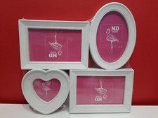 White Plastic Wall Photo Frame