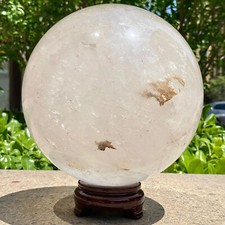 Sfera fondente quarzo trasparente 21,67LB - usata per curare esemplari minerali