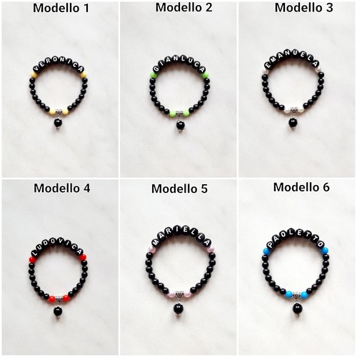Bracciale elastico con nome