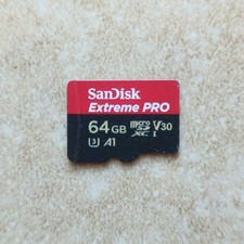 SanDisk microSD XC Extreme Pro 64 GByte.