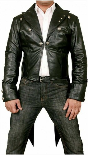 Costume uomo vera pelle nero