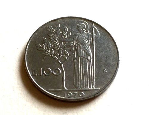 Italia 100 lire - 1970, moneta