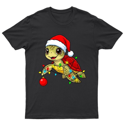 Shirt natalizia tartaruga - t-shirt,