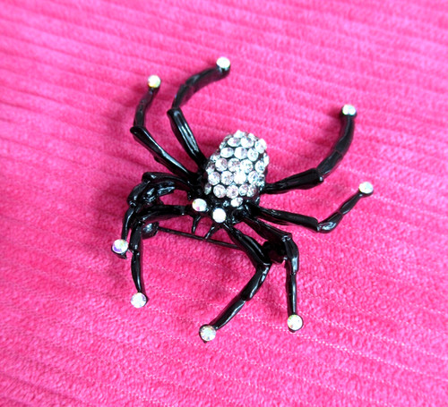 Spilla spilla ragno nero