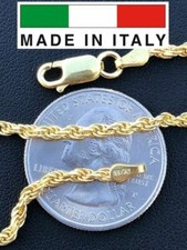 Cadena De Cuerda Bañada Oro