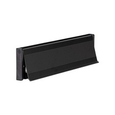 Piastra porta lettere montata su cancello e recinzione funzione antifurto - Nero opaco