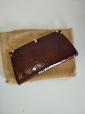 Borsa Pochette in Vera Pelle Di Serpente  R.C. di riccio ciro Vintage