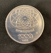 1000 Lire Moneta 1970 ARGENTO 100° Roma Capitale REPUBBLICA ITALIANA ??