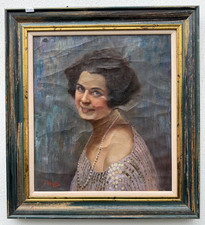 Dipinto Antico Olio su Tela