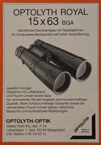 Optolyth royal 15x63 bga - 15x63,