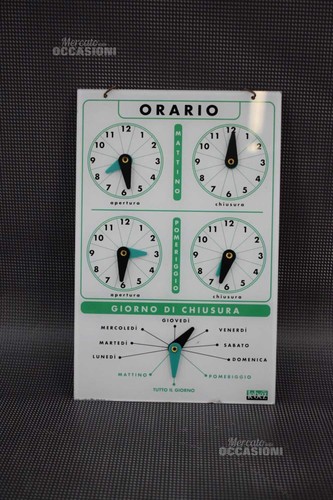 Disco orario nuovo per negozio - orario,