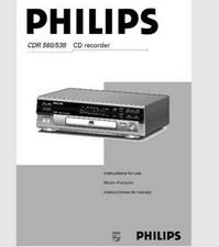 Phillips CDR 560 538 Registratore CD audio istruzioni per l'uso MANUALE UTENTE 