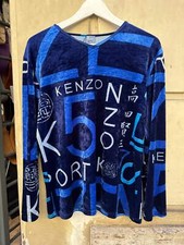 Kenzo MAGLIA CON FANTASIA IN VELLUTO DA DONNA