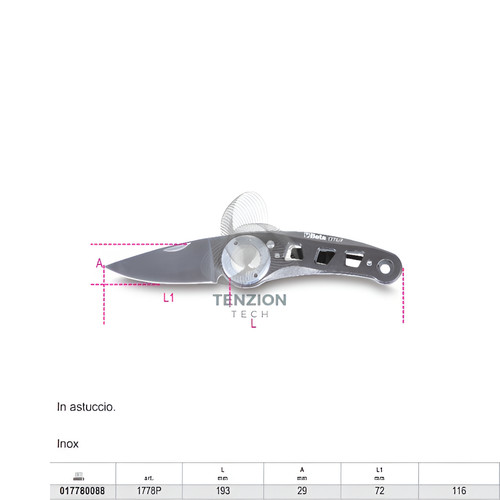 Coltello acciaio inox - coltello,
