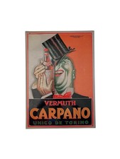 Insegna in metallo Carpano Vermouth, 34x24 cm