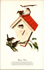Cartolina House Wren Birdhouse