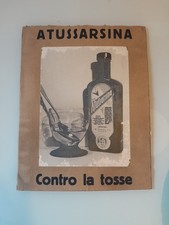 Cartone Pubblicitario 1941 ATUSSARSINA - LABORATORIO SEDIDNOL S.A. LUCCA