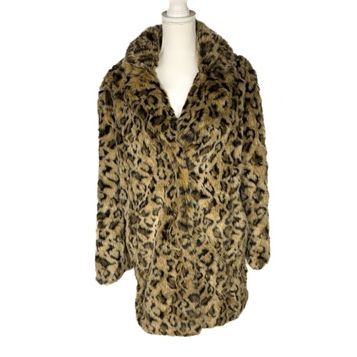 Cappotto pelliccia leopardata