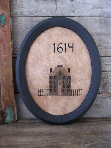 Casa 1614 punto croce - su, lino