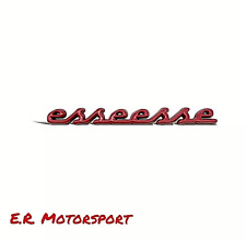 Stemma "esseesse" Abarth in Alluminio ROSSO Fiat Punto Cinquecento 500 595