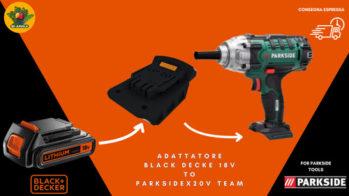 Adattatore batteria black - da,