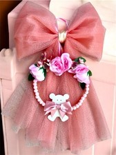 Fiocco Nascita Tulle Rosa