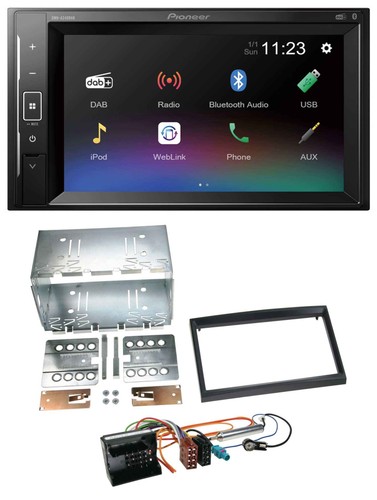 Pioneer dab mp3 2din - pioneer,