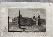 GRAVURE ROME PALAZZO ED