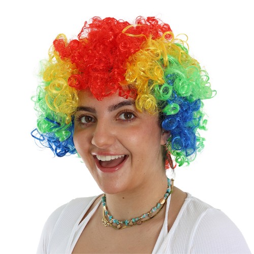 Parrucca afro rainbow - afro, pride