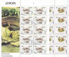 2005 EUROPA CEPT, Irlanda 2 Minifoil da 10 Valori, Gastronomia - MNH**
