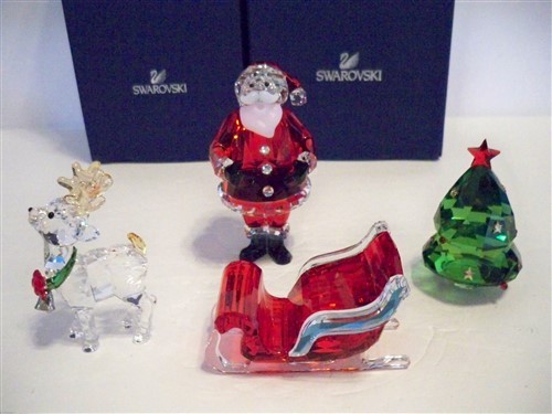Set albero natale swarovski - natale,