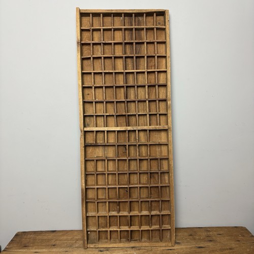 Vintage wooden printers tray - wooden,